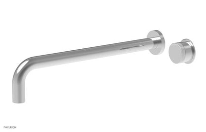 Phylrich - Basic II 14 Inch Single Handle Wall Lavatory Set - Knurled Handle