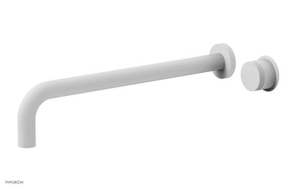 Phylrich - Basic II 14 Inch Single Handle Wall Lavatory Set - Knurled Handle