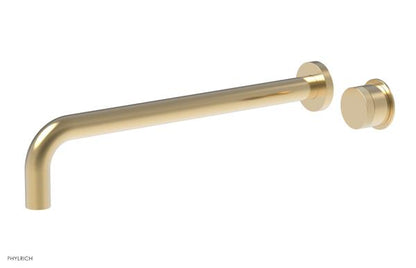 Phylrich - Basic II 14 Inch Single Handle Wall Lavatory Set - Knurled Handle