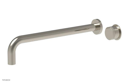 Phylrich - Basic II 14 Inch Single Handle Wall Lavatory Set - Knurled Handle