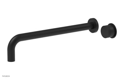 Phylrich - Basic II 14 Inch Single Handle Wall Lavatory Set - Knurled Handle
