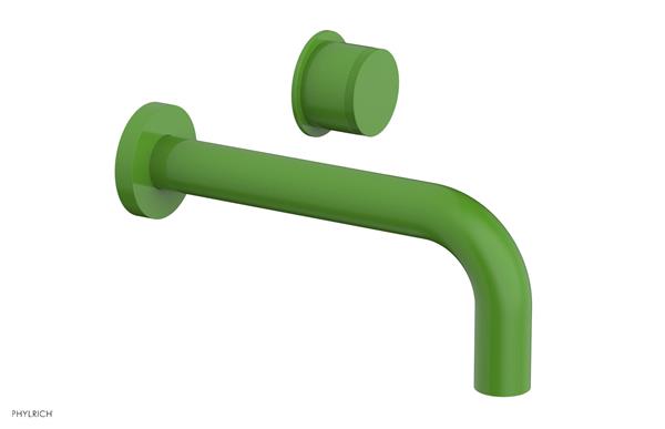 Phylrich - Basic II 7-1/2 Inch Single Handle Wall Lavatory Set - Knurled Handle