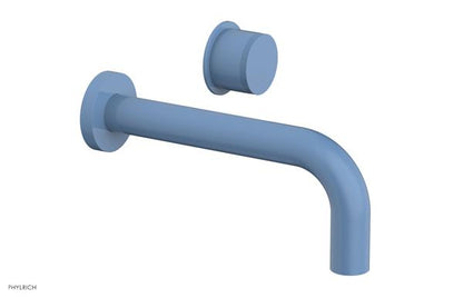 Phylrich - Basic II 7-1/2 Inch Single Handle Wall Lavatory Set - Knurled Handle