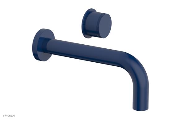 Phylrich - Basic II 7-1/2 Inch Single Handle Wall Lavatory Set - Knurled Handle