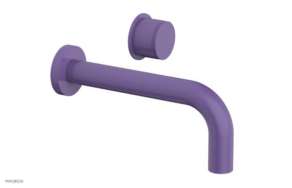 Phylrich - Basic II 7-1/2 Inch Single Handle Wall Lavatory Set - Knurled Handle