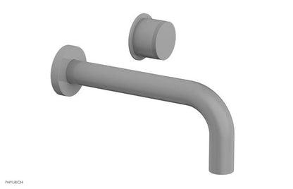 Phylrich - Basic II 7-1/2 Inch Single Handle Wall Lavatory Set - Knurled Handle