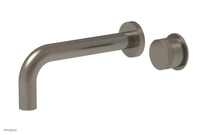 Phylrich - Basic II 7-1/2 Inch Single Handle Wall Lavatory Set - Knurled Handle