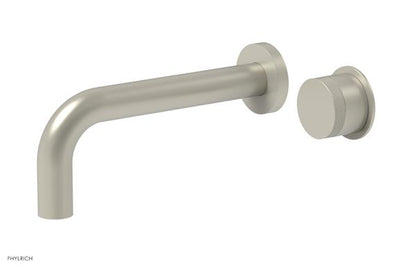 Phylrich - Basic II 7-1/2 Inch Single Handle Wall Lavatory Set - Knurled Handle