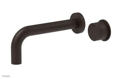 Phylrich - Basic II 7-1/2 Inch Single Handle Wall Lavatory Set - Knurled Handle