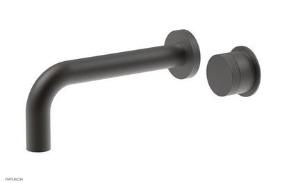 Phylrich - Basic II 7-1/2 Inch Single Handle Wall Lavatory Set - Knurled Handle