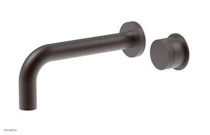 Phylrich - Basic II 7-1/2 Inch Single Handle Wall Lavatory Set - Knurled Handle