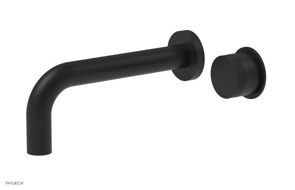 Phylrich - Basic II 7-1/2 Inch Single Handle Wall Lavatory Set - Knurled Handle