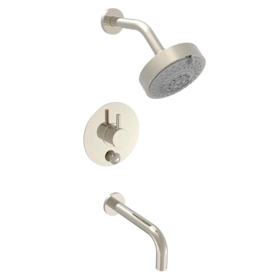 Phylrich - Basic II Pressure Balance Tub/Shower Set Round Plate - Lever Handle