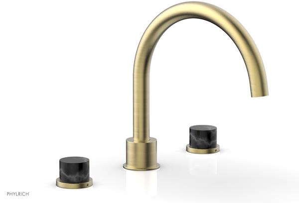 Phylrich - Basic II Deck Tub Set Trim Only Marble Lever Handles