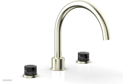 Phylrich - Basic II Deck Tub Set Trim Only Marble Lever Handles