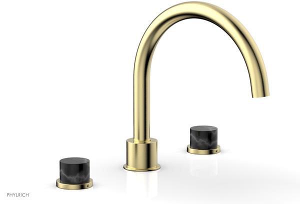Phylrich - Basic II Deck Tub Set Trim Only Marble Lever Handles