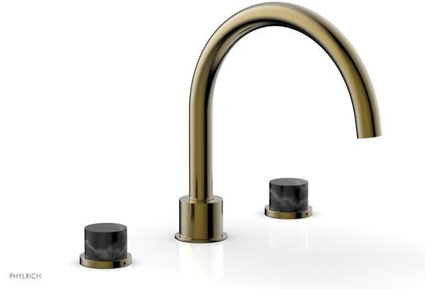 Phylrich - Basic II Deck Tub Set Trim Only Marble Lever Handles