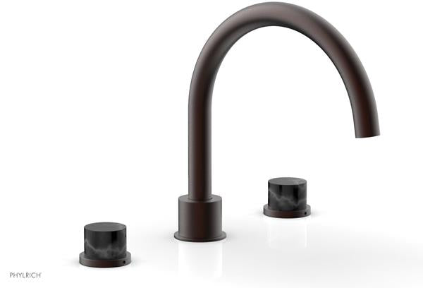 Phylrich - Basic II Deck Tub Set Trim Only Marble Lever Handles