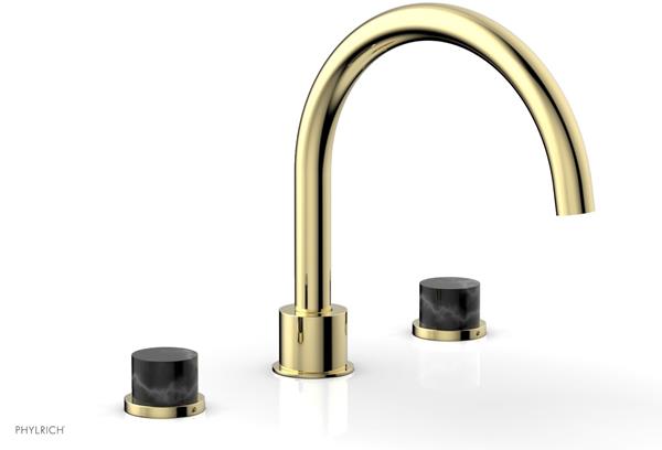 Phylrich - Basic II Deck Tub Set Trim Only Marble Lever Handles