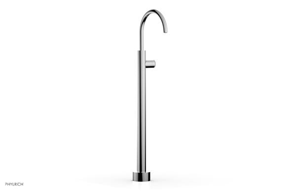 Phylrich - Basic II Tall Floor Mount Tub Filler - Knurled Handle