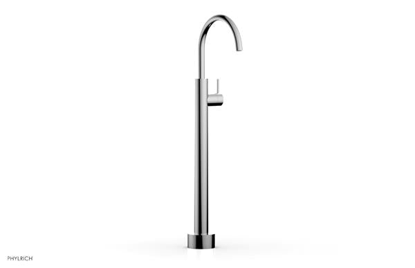 Phylrich - Basic II Low Floor Mount Tub Filler - Lever Handle