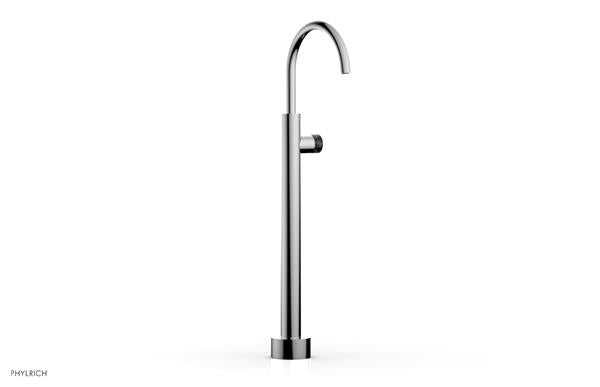 Phylrich - Basic II Lew Floor Mount Tub Filler - Marble Handle