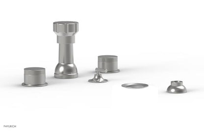 Phylrich - Basic II 4 Hole Bidet Knurled Handles