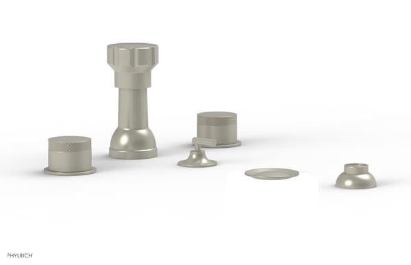 Phylrich - Basic II 4 Hole Bidet Knurled Handles
