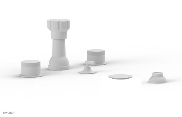 Phylrich - Basic II 4 Hole Bidet Knurled Handles