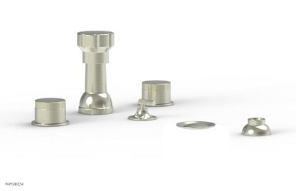 Phylrich - Basic II 4 Hole Bidet Knurled Handles