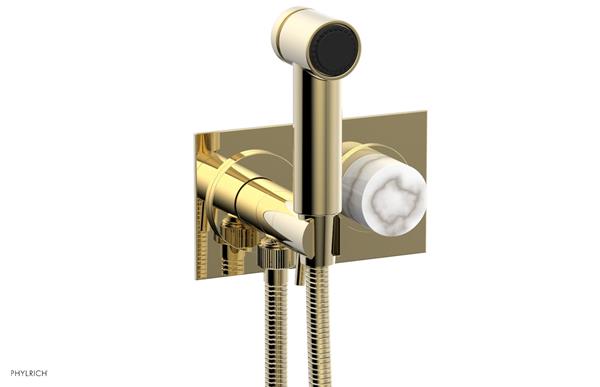 Phylrich - Basic II Wall Mounted Bidet - Marble Handle