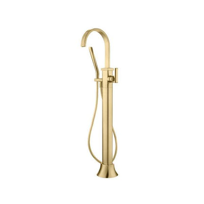 Flusso - Freestanding Floor Mount Bathtub / Tub Filler With Hand Shower