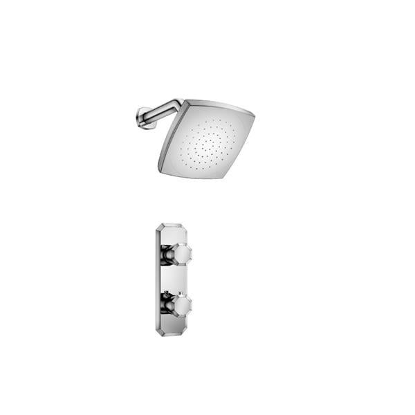 Flusso - Single Output Shower Set With Shower Head And Arm