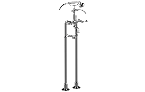 Graff - Adley Exposed Floor-Mounted Tub Filler w/Handshower Set