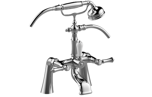 Graff - Adley Exposed Deck-Mounted Tub Filler w/Handshower Set