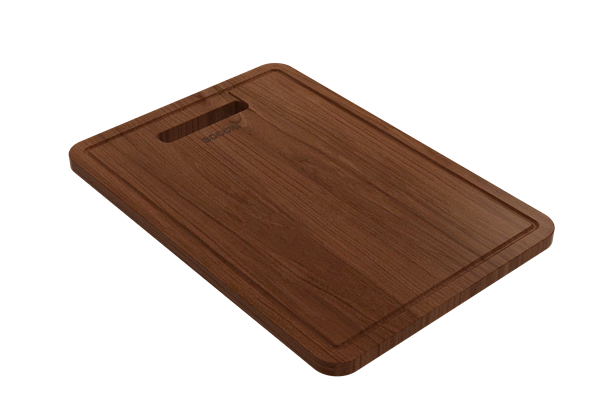 Bocchi - Wooden Cutting Board for Baveno w/ Handle - Sapele Mahogany for 1633 (inner ledge), 1616 & 1618 sinks