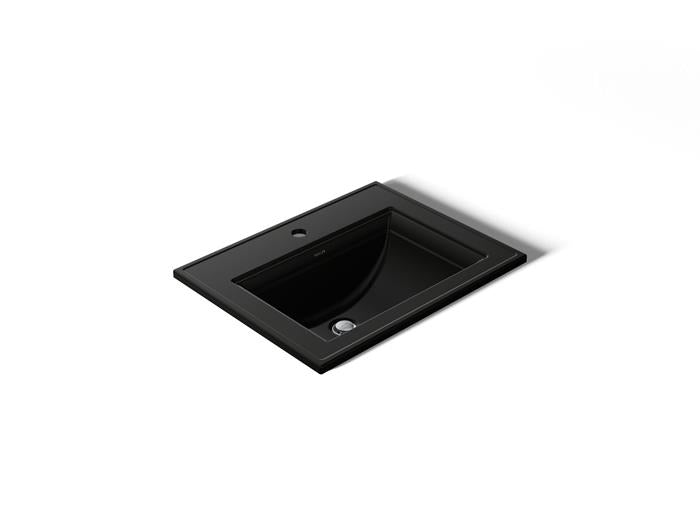 Kohler - Memoirs Stately 22-3/4 Inch Rectangular Drop-In Bathroom Sink With Overflow - Single Hole
