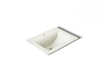 Kohler - Memoirs Stately 22-3/4 Inch Rectangular Drop-In Bathroom Sink With Overflow - Single Hole