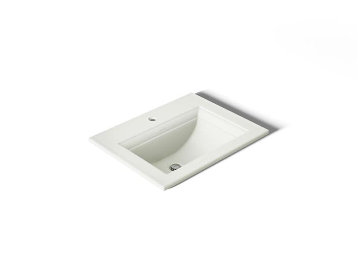 Kohler - Memoirs Stately 22-3/4 Inch Rectangular Drop-In Bathroom Sink With Overflow - Single Hole