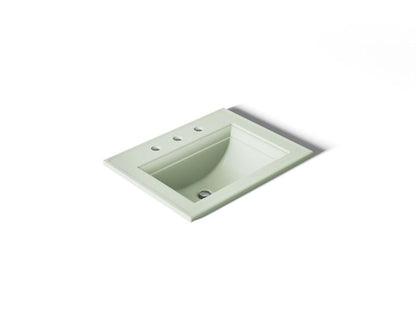 Kohler - Memoirs Stately 22-3/4 Inch Rectangular Drop-In Bathroom Sink With Overflow - 4Cc Holes
