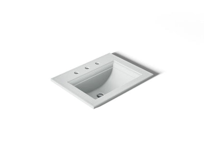Kohler - Memoirs Stately 22-3/4 Inch Rectangular Drop-In Bathroom Sink With Overflow - 4Cc Holes