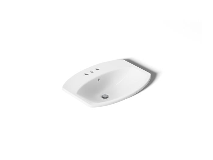 Kohler - Cimarron 22-3/4 Inch Rectangle Drop-In Bathroom Sink - 4Cc Holes