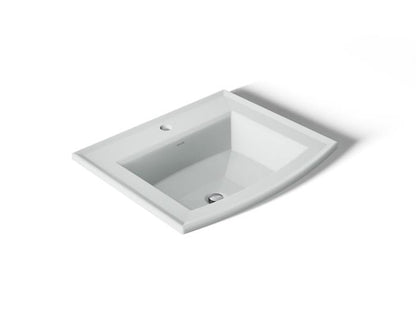 Kohler - Archer 22-3/4 Inch Rectangular Drop-In Bathroom Sink - Single Hole
