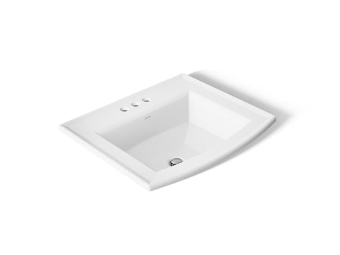 Kohler - Archer 22-3/4 Inch Rectangular Drop-In Bathroom Sink - 4 Cc Holes