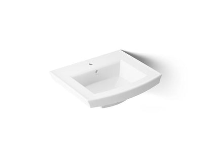 Kohler - Archer 24 Inch Rectangular Pedestal Basin Only - Single Hole