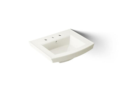 Kohler - Archer 24 Inch Rectangular Pedestal Basin Only - 8 Cc Holes