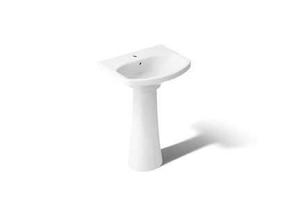 Kohler - Cimarron 22-3/4 Inch Rectangular Pedestal Bathroom Sink - Single Hole