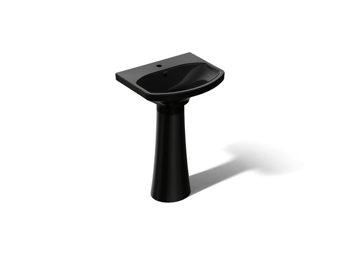 Kohler - Cimarron 22-3/4 Inch Rectangular Pedestal Bathroom Sink - Single Hole