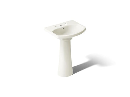Kohler - Cimarron 22-3/4 Inch Rectangular Pedestal Bathroom Sink - 8Cc Holes