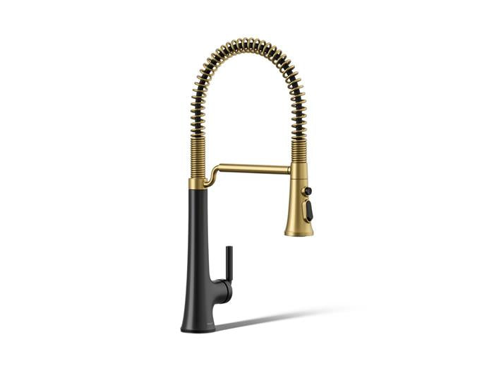 Kohler - Tone Semi-Professional Pull-Down Kitchen Sink Faucet With Three-Function Sprayhead